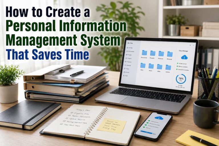 How to Create a Personal Information Management System That Saves Time