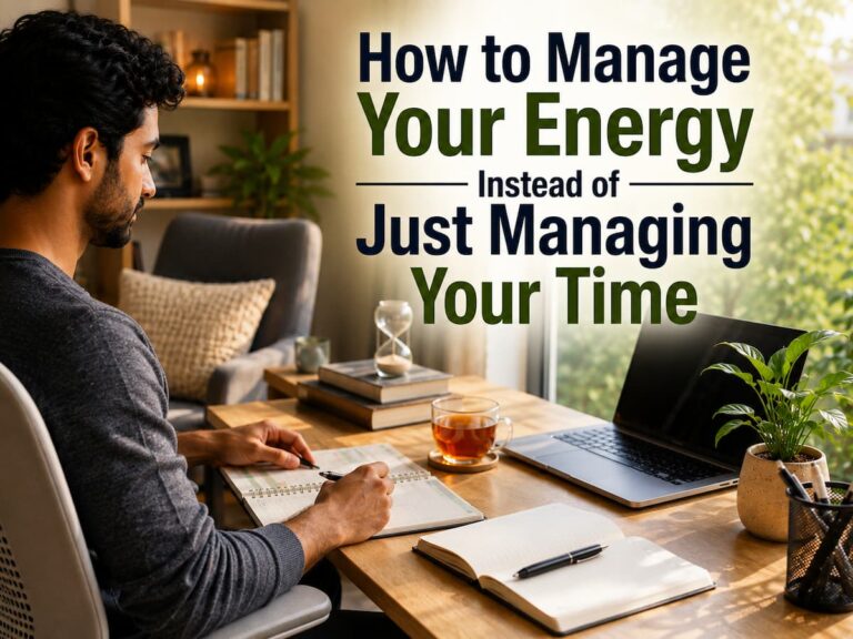 How to Manage Your Energy Instead of Just Managing Your Time