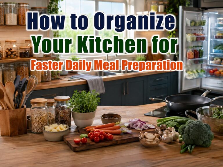 How to Organize Your Kitchen for Faster Daily Meal Preparation