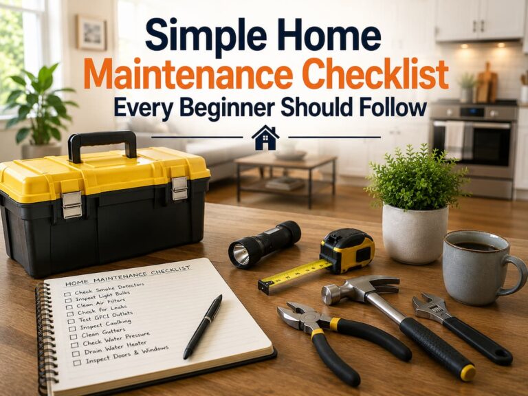 Simple Home Maintenance Checklist Every Beginner Should Follow
